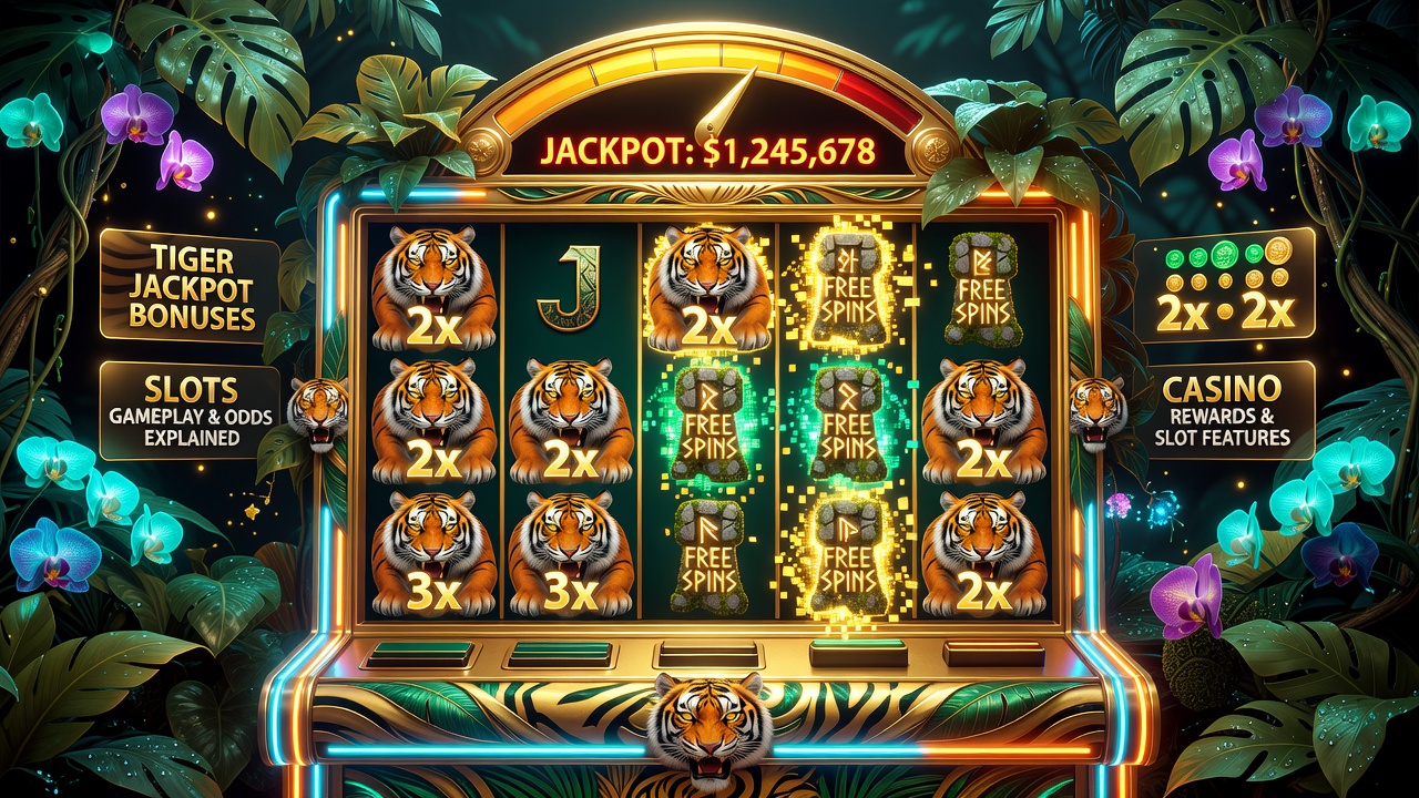 Tiger Jackpot Bonuses, Slots Gameplay, Casino Rewards, Odds, and Slot Machine Features Explained